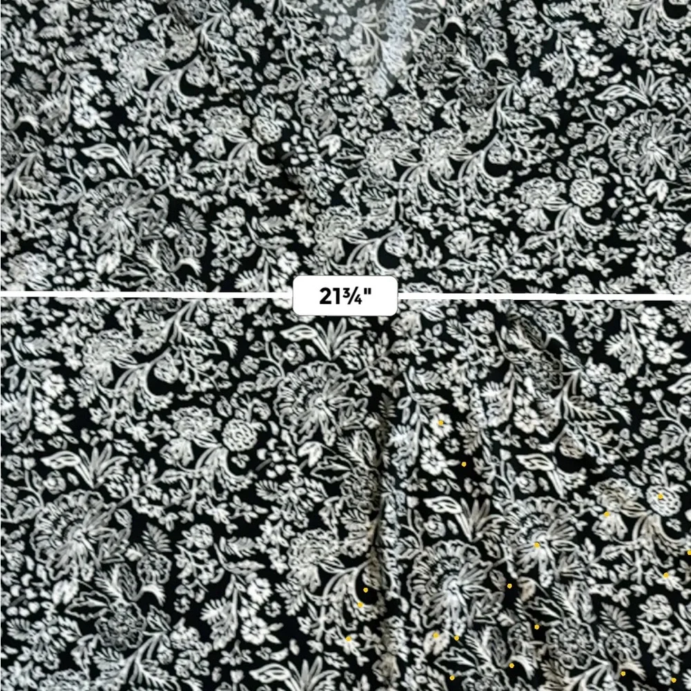 Lane Bryant Black & White Paisley V-Neck Top Size 18/20 - Picture 7 of 7